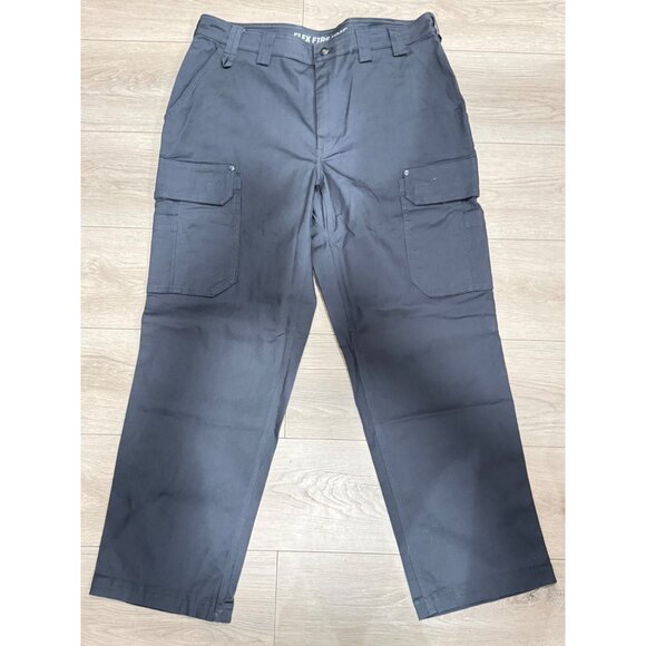 Duluth Trading Co Men's 40x32 Flex Fire Hose Relaxed Cargo Pants Grey - Picture 1 of 5